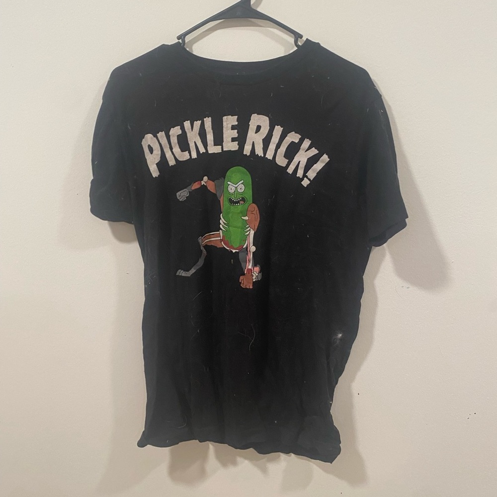 Pickle Rick black T shirt